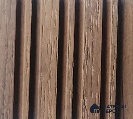 Brown Wooden Look Charcoal Louver/Panel 9.5 ft x 4.9 inch - 8 mm | Ideal for Feature Wall, Living Room, Bedroom, Home, TV Unit | PN 07053
