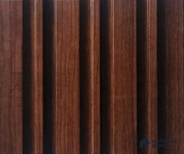 Brown Wooden Look Charcoal Louver/Panel 9.5 ft x 4.9 inch - 8 mm | Ideal for Feature Wall, Living Room, Bedroom, Home, TV Unit | PN 07055