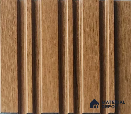 Brown Wooden Look Charcoal Louver/Panel 9.5 ft x 4.9 inch - 8 mm | Ideal for Feature Wall, Living Room, Bedroom, Home, TV Unit | PN 07050