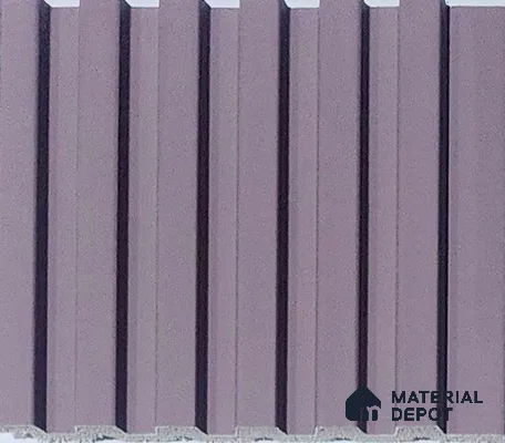 Pink Plain Colour Look Charcoal Louver/Panel 9.5 ft x 4.9 inch - 10 mm | Ideal for Feature Wall, Living Room, Bedroom, Home, TV Unit | PN 07069