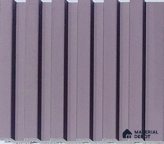 Pink Plain Colour Look Charcoal Louver/Panel 9.5 ft x 4.9 inch - 10 mm | Ideal for Feature Wall, Living Room, Bedroom, Home, TV Unit | PN 07069