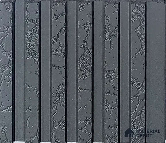 Grey Patterned Look Charcoal Louver/Panel 9.5 ft x 4.9 inch - 10 mm | Ideal for Feature Wall, Living Room, Bedroom, Home, TV Unit | PN 07078