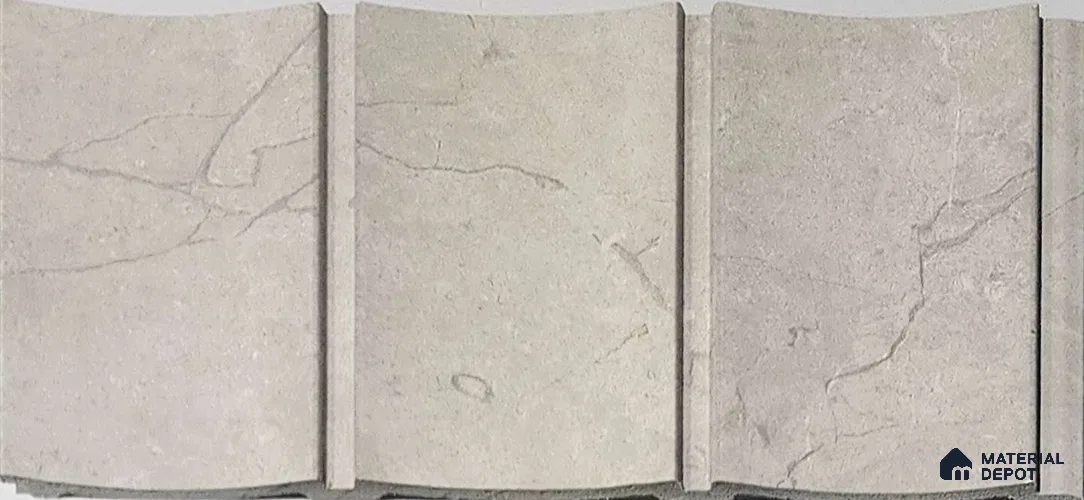 Grey Stone Look Charcoal Louver/Panel 9.5 ft x 9.8 inch - 10 mm | Ideal for Feature Wall, Living Room, Bedroom, Home, TV Unit | PN 07064