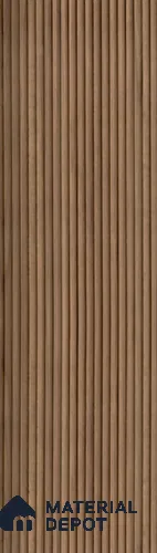 Brown Wooden Look Charcoal Louver/Panel 9.5 ft x 1 ft - 6 mm | Ideal for Feature Wall, Living Room, Bedroom, Home, TV Unit | PN 07148