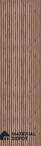 Brown Wooden Look Charcoal Louver/Panel 9.5 ft x 1 ft - 6 mm | Ideal for Feature Wall, Living Room, Bedroom, Home, TV Unit | PN 07149