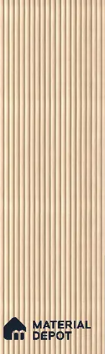Beige Wooden Look Charcoal Louver/Panel 9.5 ft x 1 ft - 6 mm | Ideal for Feature Wall, Living Room, Bedroom, Home, TV Unit | PN 07150