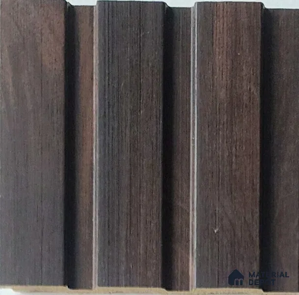 Brown Wooden Look Charcoal Louver/Panel 9.5 ft x 4.6 inch - 8 mm | Ideal for Feature Wall, Living Room, Bedroom, Home, TV Unit | PN 07057