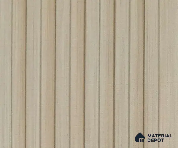 Beige Wooden Look Charcoal Louver/Panel 9.5 ft x 4.7 inch - 11 mm | Ideal for Feature Wall, Living Room, Bedroom, Home, TV Unit | PN 07167
