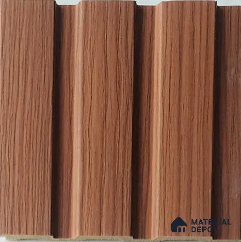 Brown Wooden Look Charcoal Louver/Panel 9.5 ft x 4.6 inch - 8 mm | Ideal for Feature Wall, Living Room, Bedroom, Home, TV Unit | PN 07058