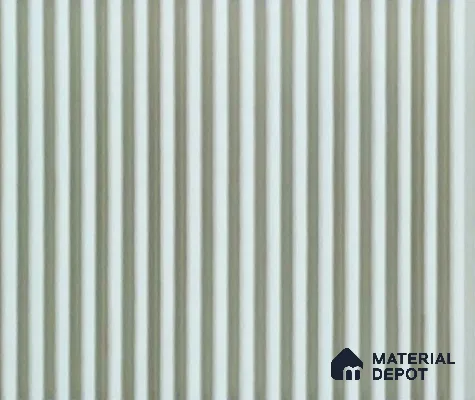 White Plain Colour Look Charcoal Louver/Panel 9.5 ft x 6 inch - 6 mm | Ideal for Feature Wall, Living Room, Bedroom, Home, TV Unit | PN 07117