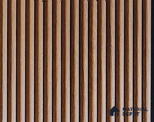 Brown Wooden Look Charcoal Louver/Panel 9.5 ft x 6 inch - 6 mm | Ideal for Feature Wall, Living Room, Bedroom, Home, TV Unit | PN 07129