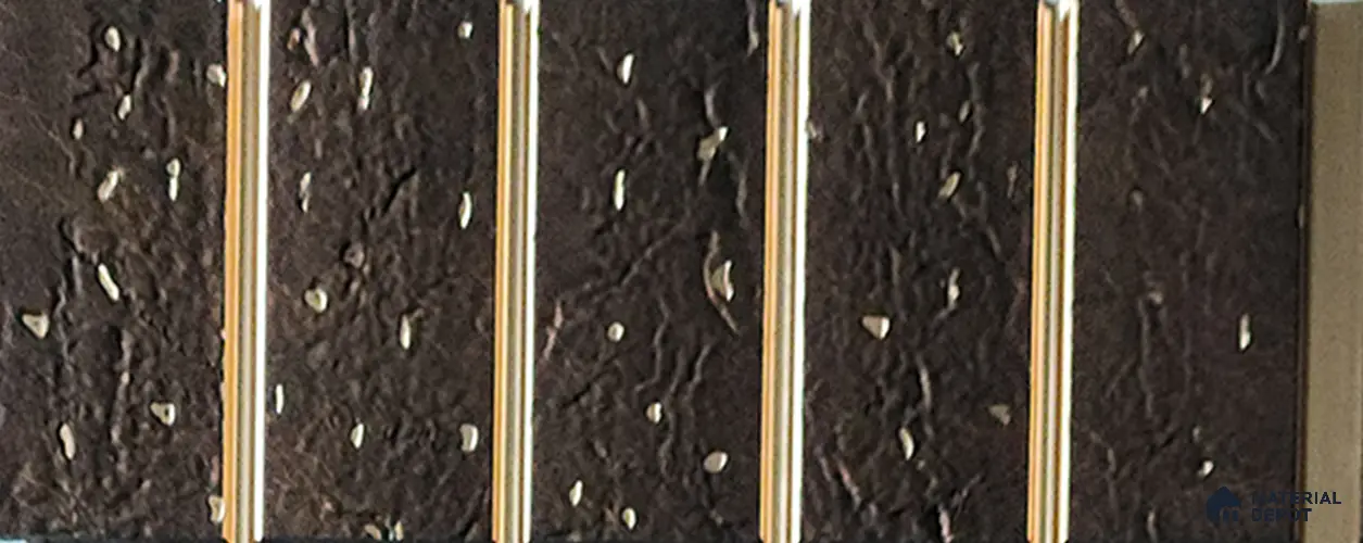 Brown Marble Look Charcoal Louver/Panel 9.5 ft x 7.8 inch - 6 mm | Ideal for Feature Wall, Living Room, Bedroom, Home, TV Unit | PN 07036