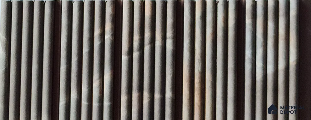 Grey Marble Look Charcoal Louver/Panel 9.5 ft x 7.8 inch - 6 mm | Ideal for Feature Wall, Living Room, Bedroom, Home, TV Unit | PN 07033
