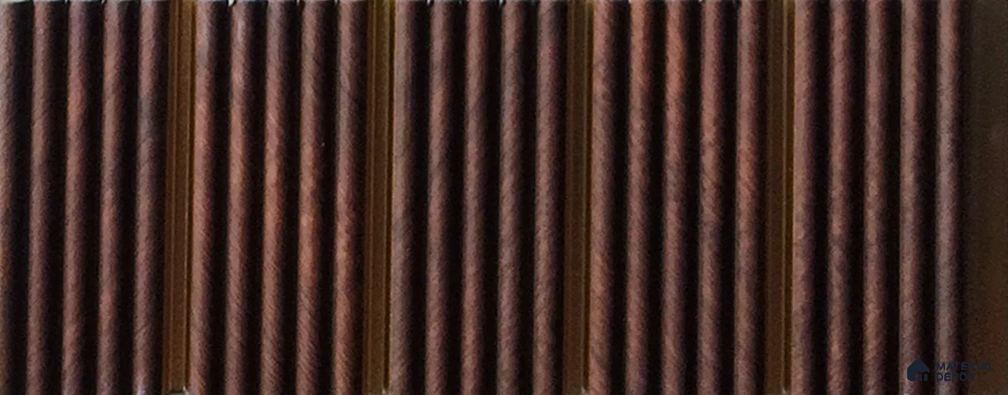 Brown Wooden Look Charcoal Louver/Panel 9.5 ft x 7.8 inch - 6 mm | Ideal for Feature Wall, Living Room, Bedroom, Home, TV Unit | PN 07035