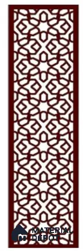 Duco Paintable Moroccan Jaali CNC Made MDF Panel 5.5 ft x 1.6 ft - 12 mm