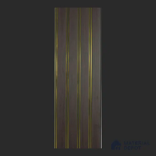 Brown Wood Look PVC Louver/Panel | 10 ft x 1 ft | 10 - mm | PN 06196