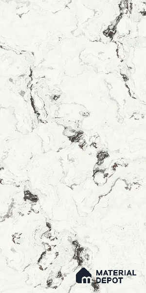 White Marble Look LM 22280 8 ft x 4 ft Texture Finish Decorative Laminate - 1 mm | Suitable for TV Unit, Wardrobe, Kitchen Cabinets