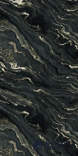 Black Marble Look LM 22282 8 ft x 4 ft Texture Finish Decorative Laminate - 1 mm | Suitable for TV Unit, Wardrobe, Kitchen Cabinets