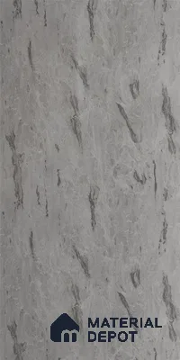 Grey Marble Look LM 21992 8 ft x 4 ft High Gloss Finish Decorative Laminate - 1 mm | Suitable for TV Unit, Wardrobe, Kitchen Cabinets