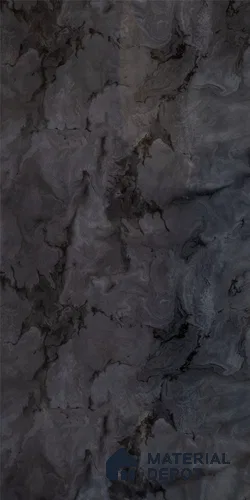 Black Marble Look LM 21993 8 ft x 4 ft High Gloss Finish Decorative Laminate - 1 mm | Suitable for TV Unit, Wardrobe, Kitchen Cabinets