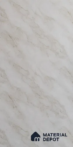 White Marble Look LM 21999 8 ft x 4 ft High Gloss Finish Decorative Laminate - 1 mm | Suitable for TV Unit, Wardrobe, Kitchen Cabinets