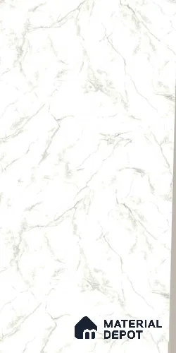 White Marble Look LM 22010 8 ft x 4 ft Texture Finish Decorative Laminate - 1 mm | Suitable for TV Unit, Wardrobe, Kitchen Cabinets