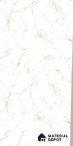 White Marble Look LM 22010 8 ft x 4 ft Texture Finish Decorative Laminate - 1 mm | Suitable for TV Unit, Wardrobe, Kitchen Cabinets