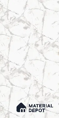 White Marble Look LM 21902 8 ft x 4 ft Texture Finish Decorative Laminate - 1 mm | Suitable for TV Unit, Wardrobe, Kitchen Cabinets
