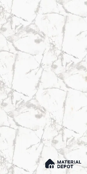 White Marble Look LM 21902 8 ft x 4 ft Texture Finish Decorative Laminate - 1 mm | Suitable for TV Unit, Wardrobe, Kitchen Cabinets