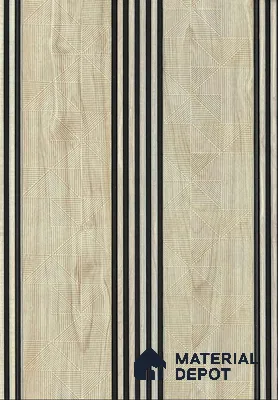 Beige Patterned Look PN 06502 8 ft x 1 ft Charcoal Panel/Louver - 6 mm
