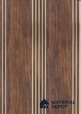 Brown Patterned Look PN 06504 8 ft x 1 ft Charcoal Panel/Louver - 6 mm