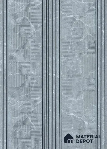 Grey Patterned Look PN 06508 8 ft x 1 ft Charcoal Panel/Louver - 6 mm