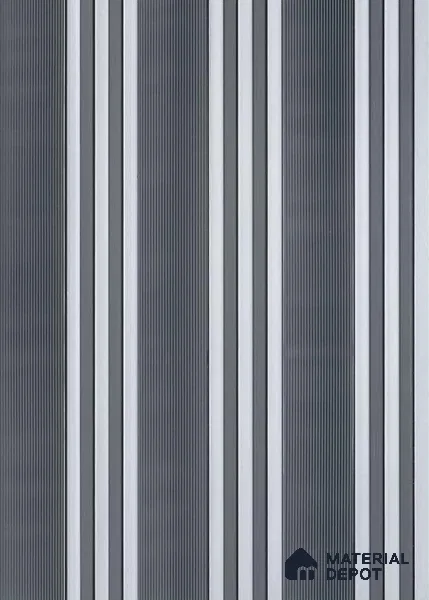 Grey Patterned Look PN 06517 8 ft x 1 ft Charcoal Panel/Louver - 6 mm