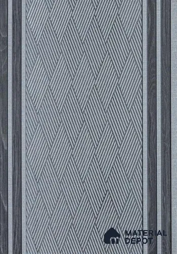 Grey Patterned Look PN 06525 8 ft x 1 ft Charcoal Panel/Louver - 6 mm