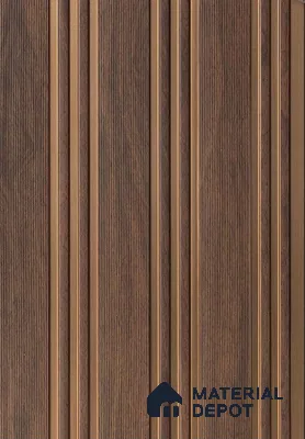 Brown Patterned Look PN 06532 8 ft x 1 ft Charcoal Panel/Louver - 6 mm