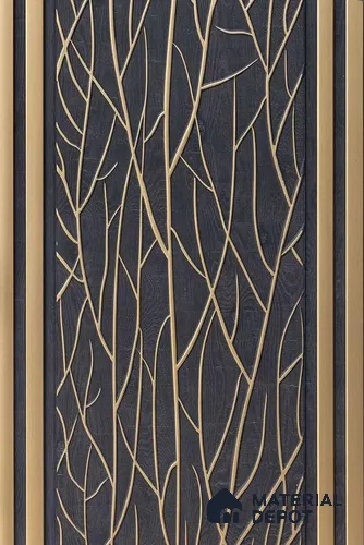 Brown Patterned Look PN 06533 8 ft x 1 ft Charcoal Panel/Louver - 6 mm