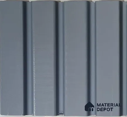 Grey Plain Colour Look PN 07899 9.5 ft x 5 inch Charcoal Panel/Louver - 11 mm