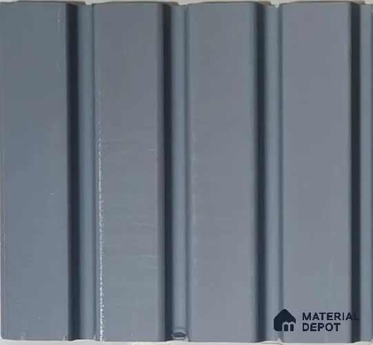 Grey Plain Colour Look PN 07899 9.5 ft x 5 inch Charcoal Panel/Louver - 11 mm