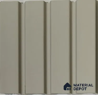 Beige Plain Colour Look PN 07901 9.5 ft x 5 inch Charcoal Panel/Louver - 11 mm
