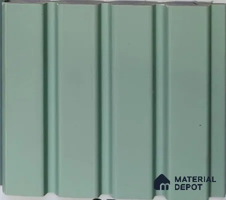 Green Plain Colour Look PN 07904 9.5 ft x 5 inch Charcoal Panel/Louver - 11 mm