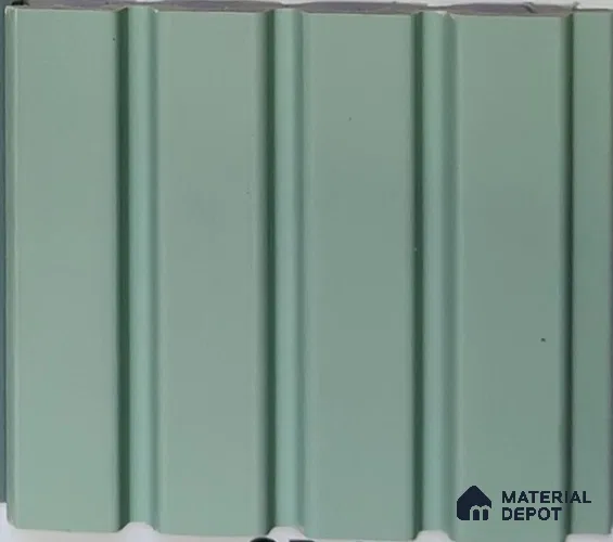 Green Plain Colour Look PN 07904 9.5 ft x 5 inch Charcoal Panel/Louver - 11 mm