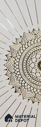 Duco Paintable Pattern Design 8 ft x 4 ft HDHMR Panel - 8 mm(Groove - 4 mm depth)