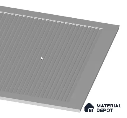 Fluted CNC Made HDHMR Panel 8 ft x 4 ft - 17 mm ( Design Dimension 7.5 ft x 3.5 ft - 12 mm Depth )