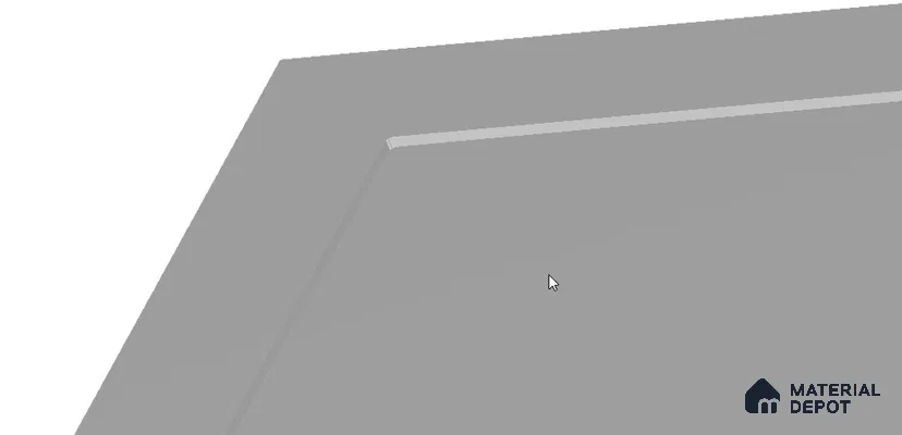 Plain CNC Made HDHMR Panel 8 ft x 4 ft - 17 mm ( Design Dimension 7.5 ft x 3.5 ft - 5 mm Depth )