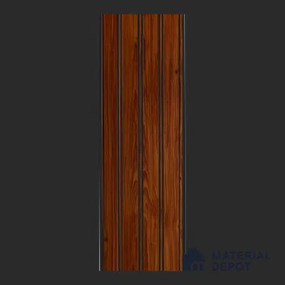 Brown Wood Look PVC Louver/Panel | 10 ft x 1 ft | 10 - mm | PN 08020