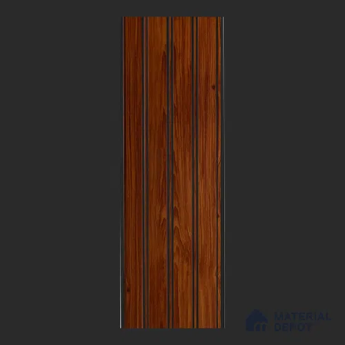 Brown Wood Look PVC Louver/Panel | 10 ft x 1 ft | 10 - mm | PN 08020