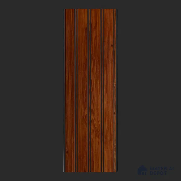 Brown Wood Look PVC Louver/Panel | 10 ft x 1 ft | 10 - mm | PN 08020