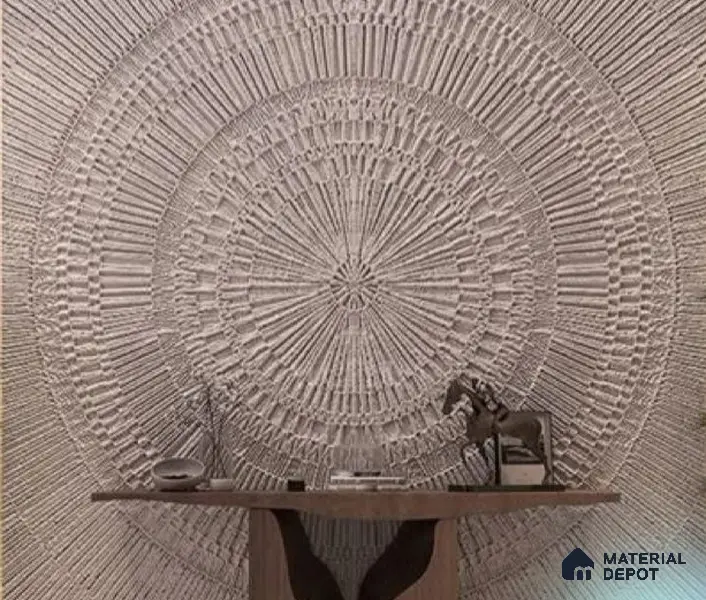 Duco Paintable Radiant Mandala 8 ft x 4 ft CNC Made HDHMR Panel - 50 mm
