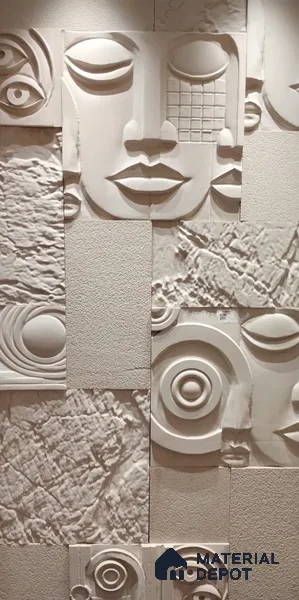 Relief Artwork 8 ft x 4 ft Duco Paintable CNC Made HDHMR - 30 mm