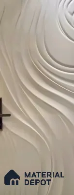 Ripple Effect 8 ft x 4 ft CNC Made HDHMR Panel - 30 mm
